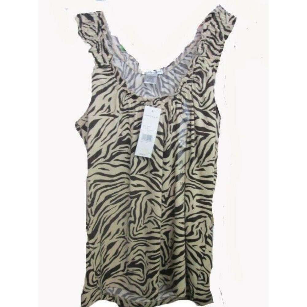 Hannah print tank shirt NEW WITH TAGS! SIZE MEDIUM